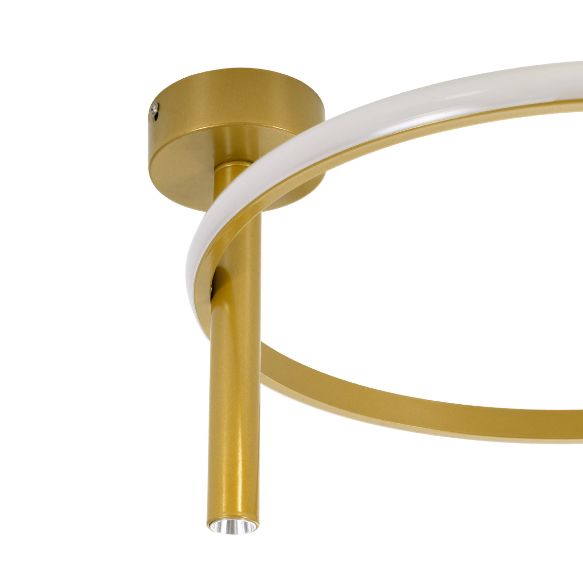 GloboStar® VERONA 61222 Φωτιστικό Οροφής Δαχτυλίδι-Κύκλος LED CCT 24W 2688lm 360° AC 220-240V - Εναλλαγή Φωτισμού μέσω Διακόπτη On/Off All In One Ψυχρό 6000k+Φυσικό 4500k+Θερμό 2700k Φ40 x Υ23cm - Χρυσό - 3 Χρόνια Εγγύηση - ledmania.gr