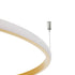 GloboStar® VERONA 61225 Φωτιστικό Οροφής Δαχτυλίδι-Κύκλος LED CCT 36W 4032lm 360° AC 220-240V - Εναλλαγή Φωτισμού μέσω Διακόπτη On/Off All In One Ψυχρό 6000k+Φυσικό 4500k+Θερμό 2700K Φ60 x Υ26cm - Χρυσό Βούρτσας - 3 Χρόνια Εγγύηση - ledmania.gr