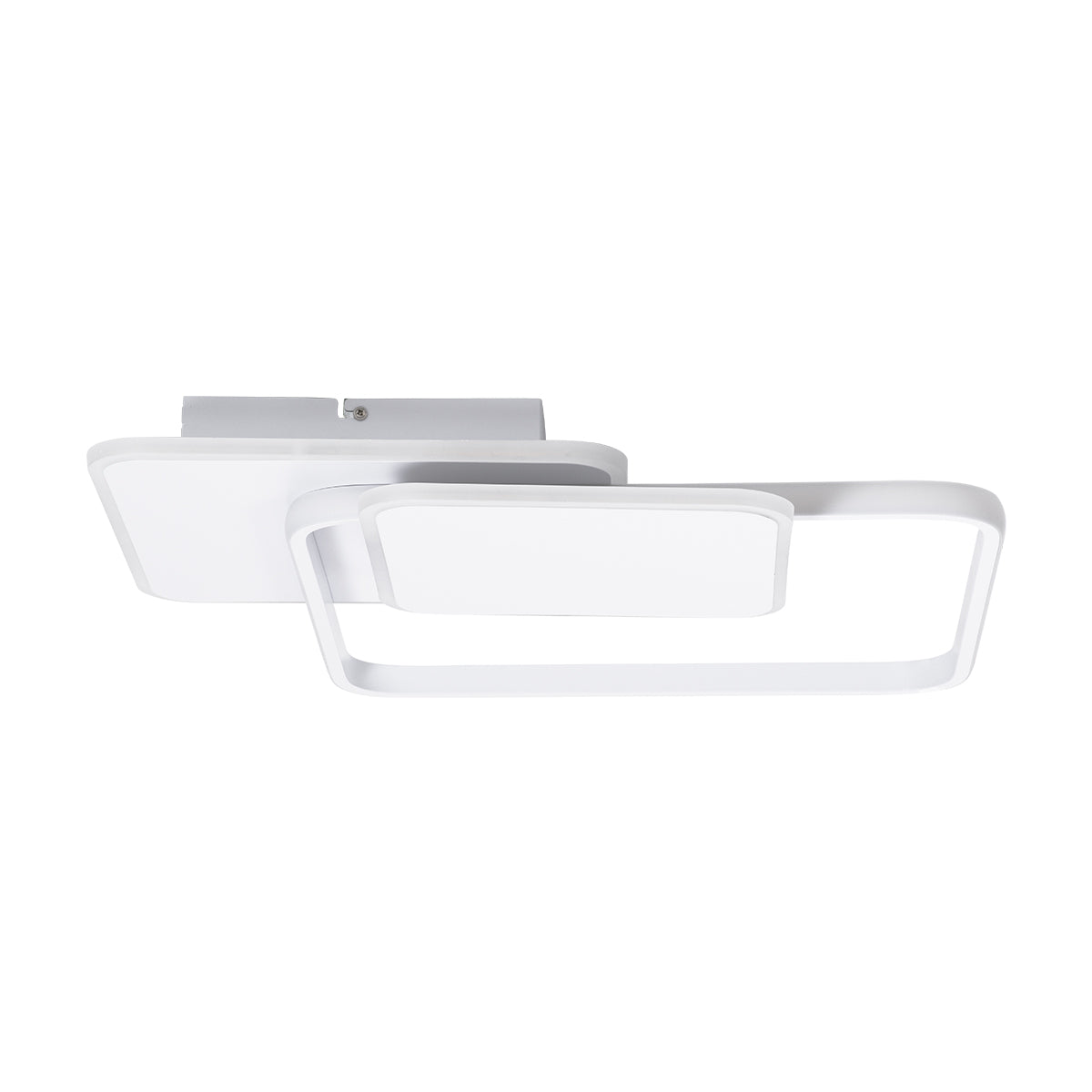 GloboStar® SQUARO 61232 Φωτιστικό Οροφής Δαχτυλίδι-Κύκλος LED CCT 75W 8400lm 360° AC 220-240V - Εναλλαγή Φωτισμού μέσω Τηλεχειριστηρίου All In One Ψυχρό 6000k+Φυσικό 4500k+Θερμό 2700k Dimmable Μ48.5 x Π51 x Υ9cm - Λευκό - 3 Years Warranty - ledmania.gr