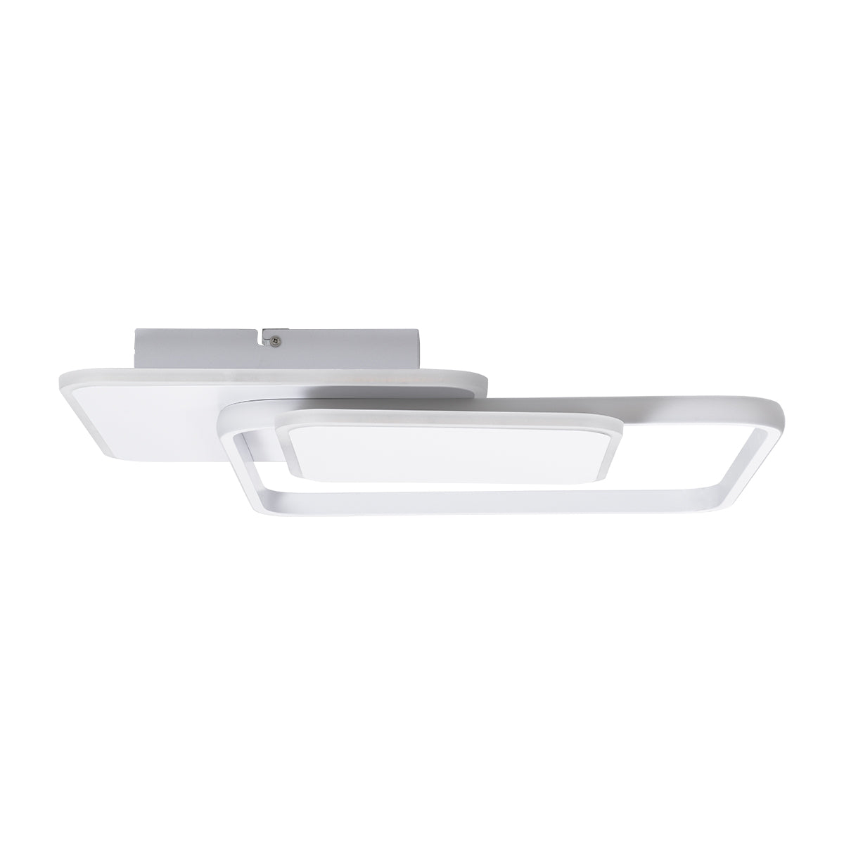 GloboStar® SQUARO 61232 Φωτιστικό Οροφής Δαχτυλίδι-Κύκλος LED CCT 75W 8400lm 360° AC 220-240V - Εναλλαγή Φωτισμού μέσω Τηλεχειριστηρίου All In One Ψυχρό 6000k+Φυσικό 4500k+Θερμό 2700k Dimmable Μ48.5 x Π51 x Υ9cm - Λευκό - 3 Years Warranty - ledmania.gr