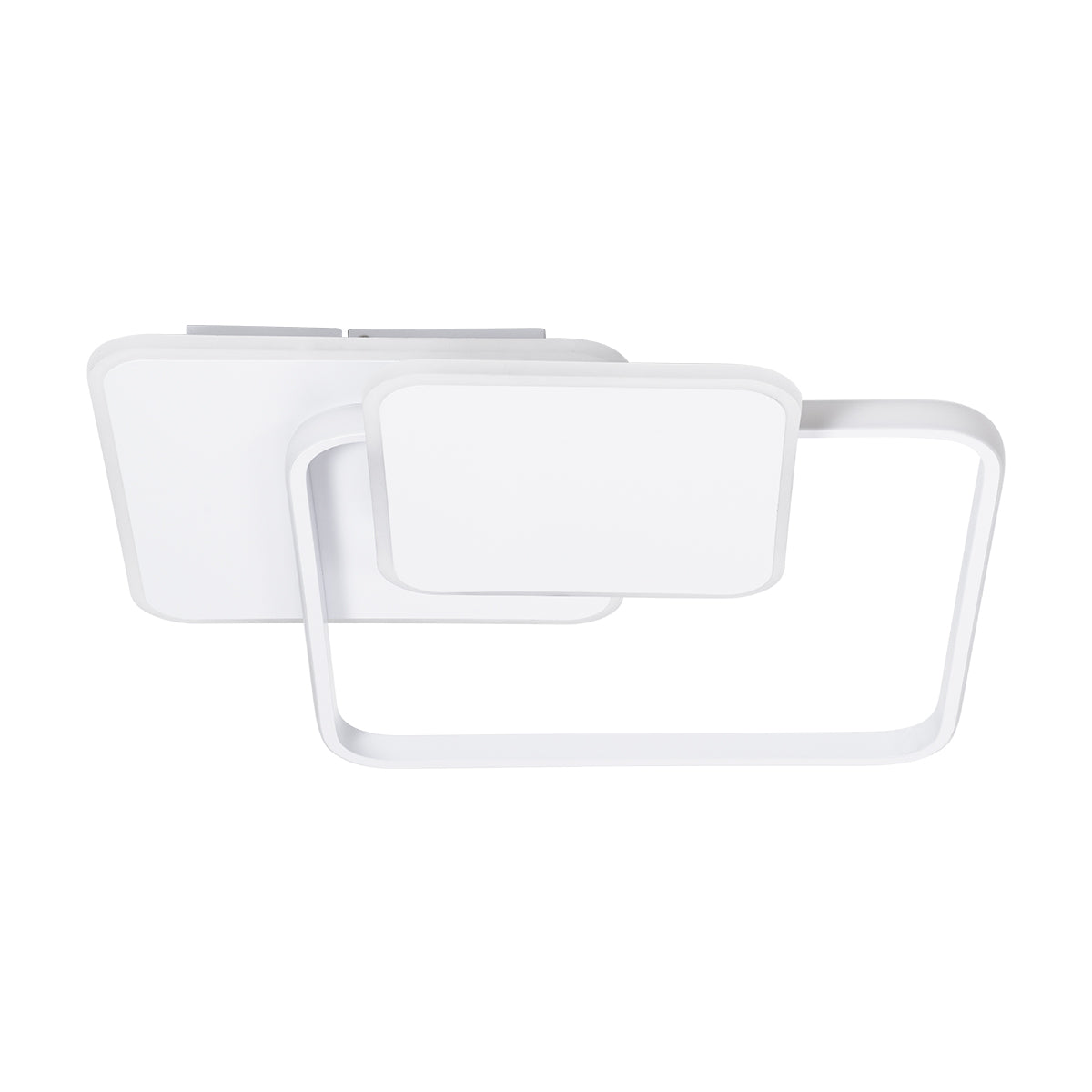 GloboStar® SQUARO 61232 Φωτιστικό Οροφής Δαχτυλίδι-Κύκλος LED CCT 75W 8400lm 360° AC 220-240V - Εναλλαγή Φωτισμού μέσω Τηλεχειριστηρίου All In One Ψυχρό 6000k+Φυσικό 4500k+Θερμό 2700k Dimmable Μ48.5 x Π51 x Υ9cm - Λευκό - 3 Years Warranty - ledmania.gr