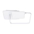 GloboStar® SQUARO 61232 Φωτιστικό Οροφής Δαχτυλίδι-Κύκλος LED CCT 75W 8400lm 360° AC 220-240V - Εναλλαγή Φωτισμού μέσω Τηλεχειριστηρίου All In One Ψυχρό 6000k+Φυσικό 4500k+Θερμό 2700k Dimmable Μ48.5 x Π51 x Υ9cm - Λευκό - 3 Years Warranty - ledmania.gr