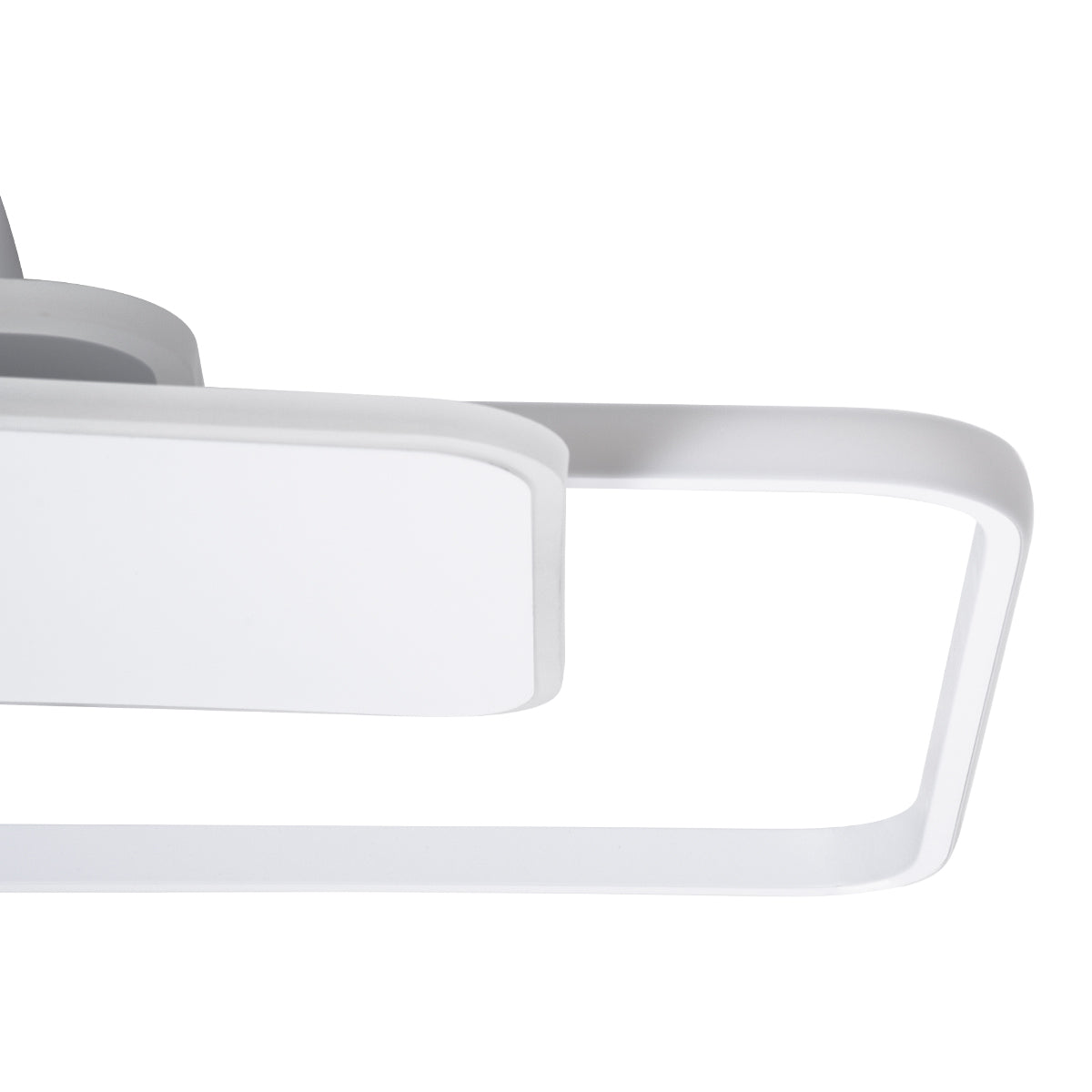 GloboStar® SQUARO 61232 Φωτιστικό Οροφής Δαχτυλίδι-Κύκλος LED CCT 75W 8400lm 360° AC 220-240V - Εναλλαγή Φωτισμού μέσω Τηλεχειριστηρίου All In One Ψυχρό 6000k+Φυσικό 4500k+Θερμό 2700k Dimmable Μ48.5 x Π51 x Υ9cm - Λευκό - 3 Years Warranty - ledmania.gr