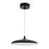 GloboStar® BARON 61251 Κρεμαστή Πλαφονιέρα Οροφής LED CCT 12W 1440lm 120° AC 220-240V - Εναλλαγή Φωτισμού μέσω Διακόπτη On/Off All In One Ψυχρό 6000k+Φυσικό 4500k+Θερμό 2700k Φ25 x Υ8cm - Μαύρο - 3 Years Warranty - ledmania.gr