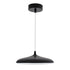 GloboStar® BARON 61251 Κρεμαστή Πλαφονιέρα Οροφής LED CCT 12W 1440lm 120° AC 220-240V - Εναλλαγή Φωτισμού μέσω Διακόπτη On/Off All In One Ψυχρό 6000k+Φυσικό 4500k+Θερμό 2700k Φ25 x Υ8cm - Μαύρο - 3 Years Warranty - ledmania.gr