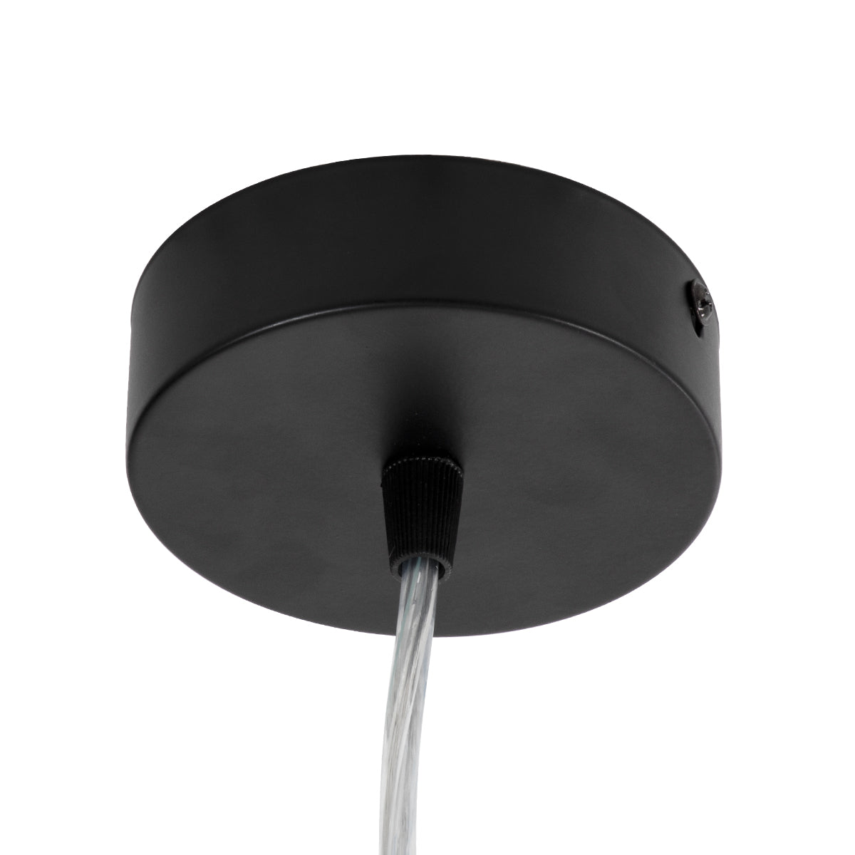 GloboStar® BARON 61251 Κρεμαστή Πλαφονιέρα Οροφής LED CCT 12W 1440lm 120° AC 220-240V - Εναλλαγή Φωτισμού μέσω Διακόπτη On/Off All In One Ψυχρό 6000k+Φυσικό 4500k+Θερμό 2700k Φ25 x Υ8cm - Μαύρο - 3 Years Warranty - ledmania.gr