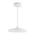GloboStar® BARON 61252 Κρεμαστή Πλαφονιέρα Οροφής LED CCT 12W 1440lm 120° AC 220-240V - Εναλλαγή Φωτισμού μέσω Διακόπτη On/Off All In One Ψυχρό 6000k+Φυσικό 4500k+Θερμό 2700k Φ25 x Υ8cm - Λευκό - 3 Years Warranty - ledmania.gr