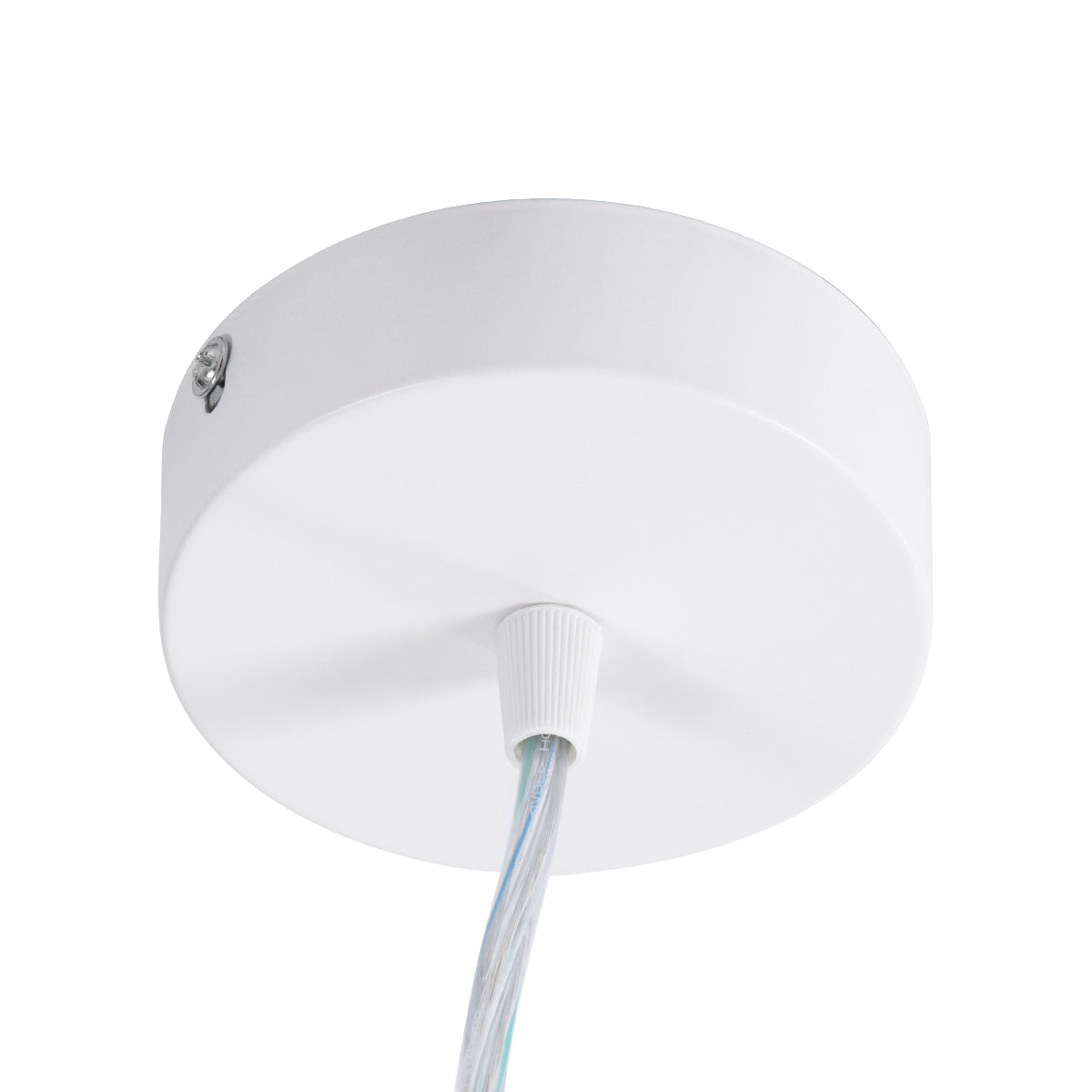 GloboStar® BARON 61252 Κρεμαστή Πλαφονιέρα Οροφής LED CCT 12W 1440lm 120° AC 220-240V - Εναλλαγή Φωτισμού μέσω Διακόπτη On/Off All In One Ψυχρό 6000k+Φυσικό 4500k+Θερμό 2700k Φ25 x Υ8cm - Λευκό - 3 Years Warranty - ledmania.gr
