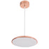 GloboStar® BARON 61253 Κρεμαστή Πλαφονιέρα Οροφής LED CCT 12W 1440lm 120° AC 220-240V - Εναλλαγή Φωτισμού μέσω Διακόπτη On/Off All In One Ψυχρό 6000k+Φυσικό 4500k+Θερμό 2700k Φ25 x Υ8cm - Χάλκινο Πλατίνα - 3 Years Warranty - ledmania.gr