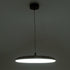 GloboStar® BARON 61254 Κρεμαστή Πλαφονιέρα Οροφής LED CCT 24W 2880lm 120° AC 220-240V - Εναλλαγή Φωτισμού μέσω Διακόπτη On/Off All In One Ψυχρό 6000k+Φυσικό 4500k+Θερμό 2700k Φ40 x Υ10cm - Μαύρο - 3 Years Warranty - ledmania.gr