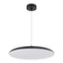 GloboStar® BARON 61254 Κρεμαστή Πλαφονιέρα Οροφής LED CCT 24W 2880lm 120° AC 220-240V - Εναλλαγή Φωτισμού μέσω Διακόπτη On/Off All In One Ψυχρό 6000k+Φυσικό 4500k+Θερμό 2700k Φ40 x Υ10cm - Μαύρο - 3 Years Warranty - ledmania.gr