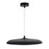 GloboStar® BARON 61254 Κρεμαστή Πλαφονιέρα Οροφής LED CCT 24W 2880lm 120° AC 220-240V - Εναλλαγή Φωτισμού μέσω Διακόπτη On/Off All In One Ψυχρό 6000k+Φυσικό 4500k+Θερμό 2700k Φ40 x Υ10cm - Μαύρο - 3 Years Warranty - ledmania.gr