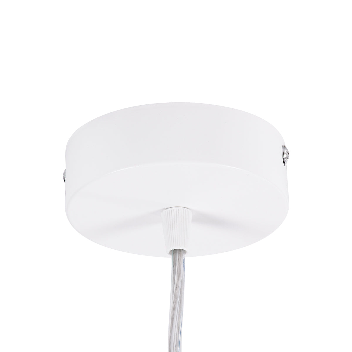 GloboStar® BARON 61255 Κρεμαστή Πλαφονιέρα Οροφής LED CCT 24W 2880lm 120° AC 220-240V - Εναλλαγή Φωτισμού μέσω Διακόπτη On/Off All In One Ψυχρό 6000k+Φυσικό 4500k+Θερμό 2700k Φ40 x Υ10cm - Λευκό - 3 Years Warranty - ledmania.gr
