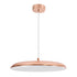 GloboStar® BARON 61256 Κρεμαστή Πλαφονιέρα Οροφής LED CCT 24W 2880lm 120° AC 220-240V - Εναλλαγή Φωτισμού μέσω Διακόπτη On/Off All In One Ψυχρό 6000k+Φυσικό 4500k+Θερμό 2700k Φ40 x Υ10cm - Χάλκινο Πλατίνα - 3 Years Warranty - ledmania.gr