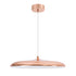GloboStar® BARON 61256 Κρεμαστή Πλαφονιέρα Οροφής LED CCT 24W 2880lm 120° AC 220-240V - Εναλλαγή Φωτισμού μέσω Διακόπτη On/Off All In One Ψυχρό 6000k+Φυσικό 4500k+Θερμό 2700k Φ40 x Υ10cm - Χάλκινο Πλατίνα - 3 Years Warranty - ledmania.gr