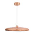 GloboStar® BARON 61256 Κρεμαστή Πλαφονιέρα Οροφής LED CCT 24W 2880lm 120° AC 220-240V - Εναλλαγή Φωτισμού μέσω Διακόπτη On/Off All In One Ψυχρό 6000k+Φυσικό 4500k+Θερμό 2700k Φ40 x Υ10cm - Χάλκινο Πλατίνα - 3 Years Warranty - ledmania.gr