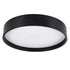 GloboStar® NARNIA 61257 Πλαφονιέρα Οροφής LED CCT 75W 8625lm 120° AC 220-240V - Εναλλαγή Φωτισμού μέσω Τηλεχειριστηρίου All In One Ψυχρό 6000k+Φυσικό 4500k+Θερμό 2700k Dimmable Φ45 x Υ8cm - Μαύρο - 3 Years Warranty - ledmania.gr