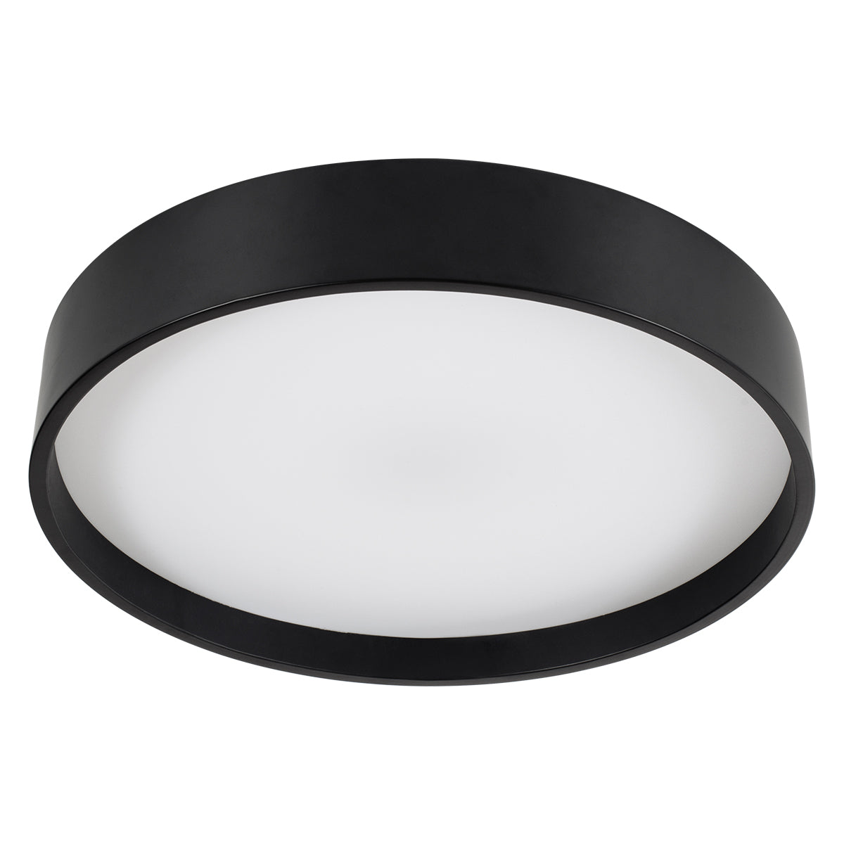 GloboStar® NARNIA 61257 Πλαφονιέρα Οροφής LED CCT 75W 8625lm 120° AC 220-240V - Εναλλαγή Φωτισμού μέσω Τηλεχειριστηρίου All In One Ψυχρό 6000k+Φυσικό 4500k+Θερμό 2700k Dimmable Φ45 x Υ8cm - Μαύρο - 3 Years Warranty - ledmania.gr