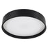 GloboStar® NARNIA 61257 Πλαφονιέρα Οροφής LED CCT 75W 8625lm 120° AC 220-240V - Εναλλαγή Φωτισμού μέσω Τηλεχειριστηρίου All In One Ψυχρό 6000k+Φυσικό 4500k+Θερμό 2700k Dimmable Φ45 x Υ8cm - Μαύρο - 3 Years Warranty - ledmania.gr