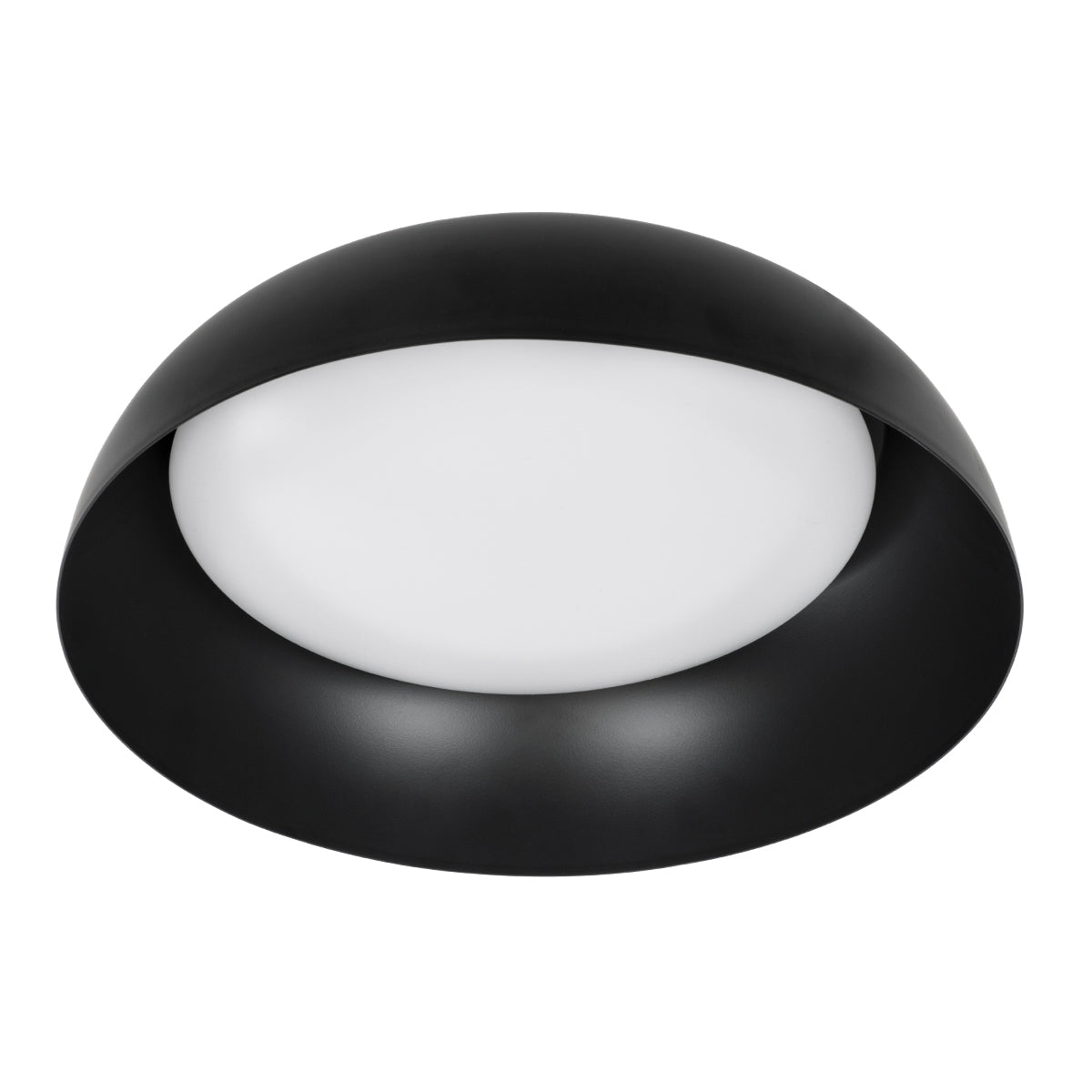 GloboStar® ANATOLIA 61261 Πλαφονιέρα Οροφής LED CCT 60W 6900lm 120° AC 220-240V - Εναλλαγή Φωτισμού μέσω Τηλεχειριστηρίου All In One Ψυχρό 6000k+Φυσικό 4500k+Θερμό 2700k Dimmable Φ43cm - Μαύρο - ledmania.gr
