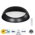GloboStar® ANATOLIA 61261 Πλαφονιέρα Οροφής LED CCT 60W 6900lm 120° AC 220-240V - Εναλλαγή Φωτισμού μέσω Τηλεχειριστηρίου All In One Ψυχρό 6000k+Φυσικό 4500k+Θερμό 2700k Dimmable Φ43cm - Μαύρο - ledmania.gr