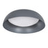 GloboStar® ANATOLIA 61262 Πλαφονιέρα Οροφής LED CCT 60W 6900lm 120° AC 220-240V - Εναλλαγή Φωτισμού μέσω Τηλεχειριστηρίου All In One Ψυχρό 6000k+Φυσικό 4500k+Θερμό 2700k Dimmable Φ43cm - Γκρι Ανθρακί - ledmania.gr