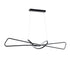 GloboStar® DOLORES 61279 Κρεμαστό Φωτιστικό Οροφής Design LED CCT 105W 11760lm 300° AC 220-240V - Εναλλαγή Φωτισμού μέσω Τηλεχειριστηρίου All In One Ψυχρό 6000k+Φυσικό 4500k+Θερμό 2700k Dimmable Μ110 x Π17 x Υ17.5cm - Μαύρο - 3 Years Warranty - ledmania.gr