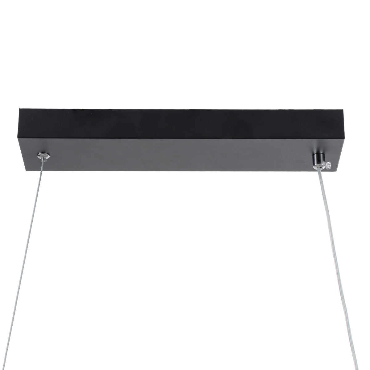 GloboStar® DOLORES 61279 Κρεμαστό Φωτιστικό Οροφής Design LED CCT 105W 11760lm 300° AC 220-240V - Εναλλαγή Φωτισμού μέσω Τηλεχειριστηρίου All In One Ψυχρό 6000k+Φυσικό 4500k+Θερμό 2700k Dimmable Μ110 x Π17 x Υ17.5cm - Μαύρο - 3 Years Warranty - ledmania.gr