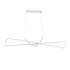 GloboStar® DOLORES 61280 Κρεμαστό Φωτιστικό Οροφής Design LED CCT 105W 11760lm 300° AC 220-240V - Εναλλαγή Φωτισμού μέσω Τηλεχειριστηρίου All In One Ψυχρό 6000k+Φυσικό 4500k+Θερμό 2700k Dimmable Μ110 x Π17 x Υ17.5cm - Λευκό - 3 Years Warranty - ledmania.gr