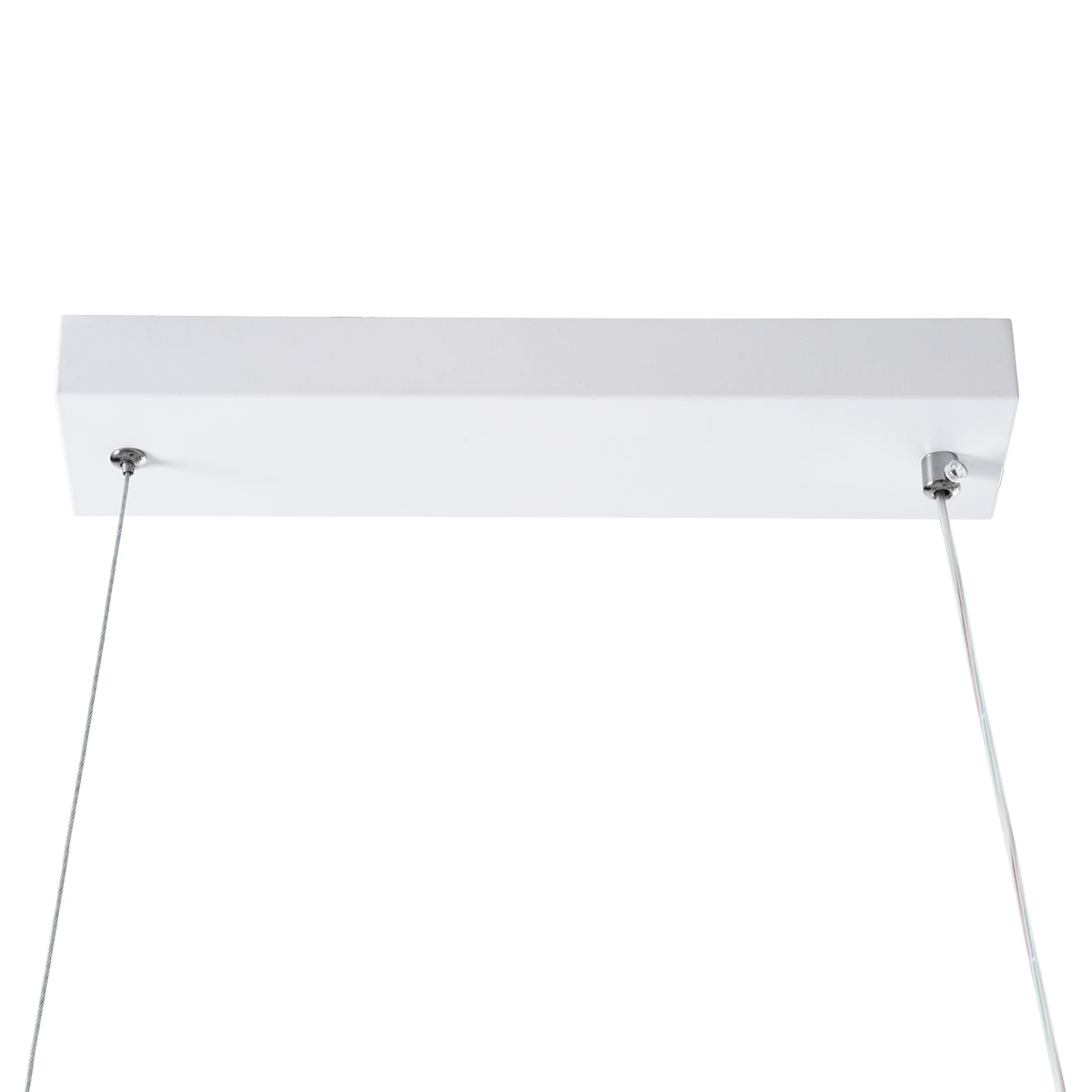 GloboStar® DOLORES 61280 Κρεμαστό Φωτιστικό Οροφής Design LED CCT 105W 11760lm 300° AC 220-240V - Εναλλαγή Φωτισμού μέσω Τηλεχειριστηρίου All In One Ψυχρό 6000k+Φυσικό 4500k+Θερμό 2700k Dimmable Μ110 x Π17 x Υ17.5cm - Λευκό - 3 Years Warranty - ledmania.gr
