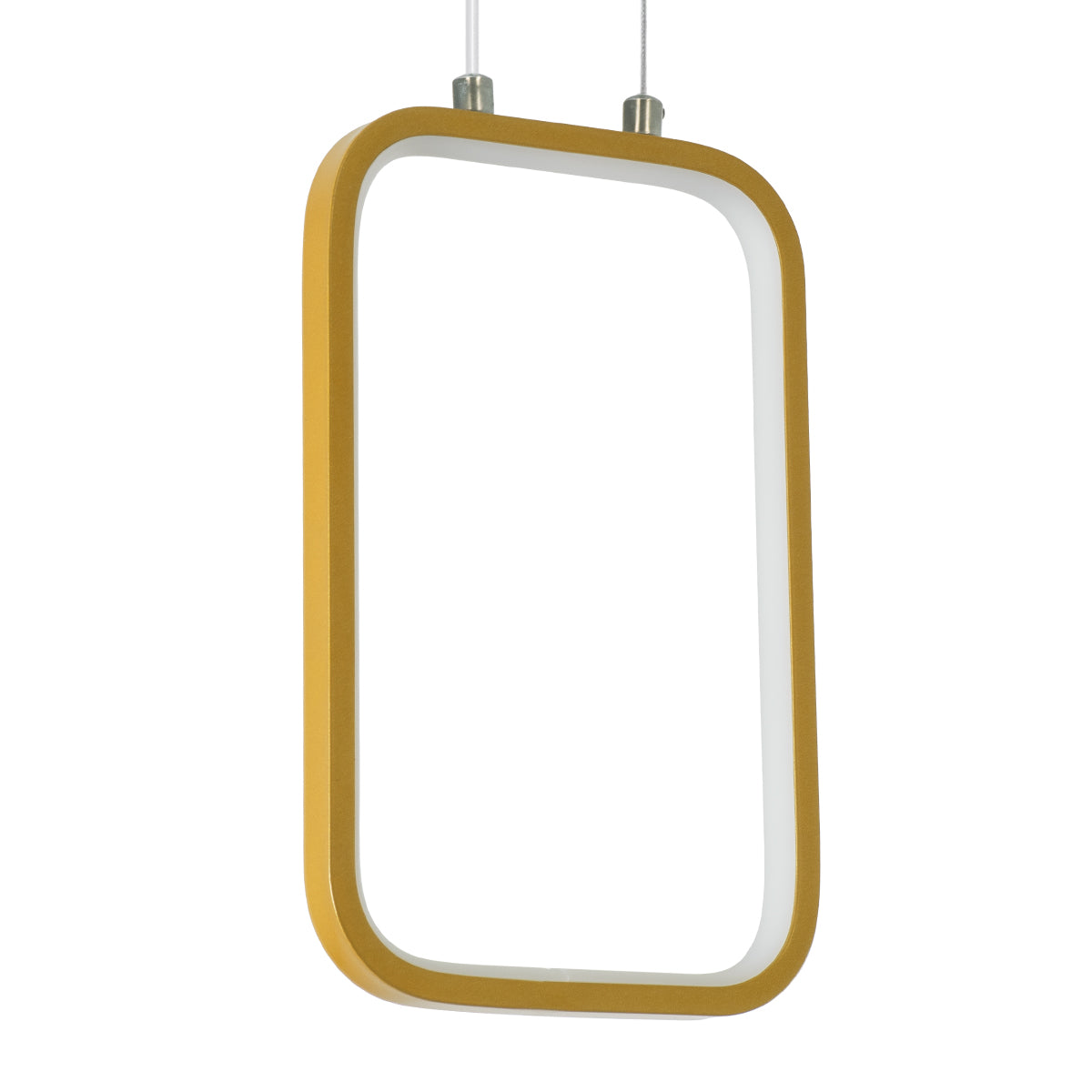 GloboStar® DEROBA 61301 Κρεμαστό Φωτιστικό Οροφής Linear Design LED CCT 12W 1320lm 360° AC 220-240V - Εναλλαγή Φωτισμού μέσω Διακόπτη On/Off All In One Ψυχρό 6000k+Φυσικό 4500k+Θερμό 2700k Μ16 x Π1.6 x Υ25.5cm - Χρυσό Βούρτσας - 3 Years Warranty - ledmania.gr