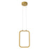 GloboStar® DEROBA 61301 Κρεμαστό Φωτιστικό Οροφής Linear Design LED CCT 12W 1320lm 360° AC 220-240V - Εναλλαγή Φωτισμού μέσω Διακόπτη On/Off All In One Ψυχρό 6000k+Φυσικό 4500k+Θερμό 2700k Μ16 x Π1.6 x Υ25.5cm - Χρυσό Βούρτσας - 3 Years Warranty - ledmania.gr