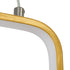 GloboStar® DEROBA 61301 Κρεμαστό Φωτιστικό Οροφής Linear Design LED CCT 12W 1320lm 360° AC 220-240V - Εναλλαγή Φωτισμού μέσω Διακόπτη On/Off All In One Ψυχρό 6000k+Φυσικό 4500k+Θερμό 2700k Μ16 x Π1.6 x Υ25.5cm - Χρυσό Βούρτσας - 3 Years Warranty - ledmania.gr