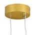 GloboStar® DEROBA 61301 Κρεμαστό Φωτιστικό Οροφής Linear Design LED CCT 12W 1320lm 360° AC 220-240V - Εναλλαγή Φωτισμού μέσω Διακόπτη On/Off All In One Ψυχρό 6000k+Φυσικό 4500k+Θερμό 2700k Μ16 x Π1.6 x Υ25.5cm - Χρυσό Βούρτσας - 3 Years Warranty - ledmania.gr