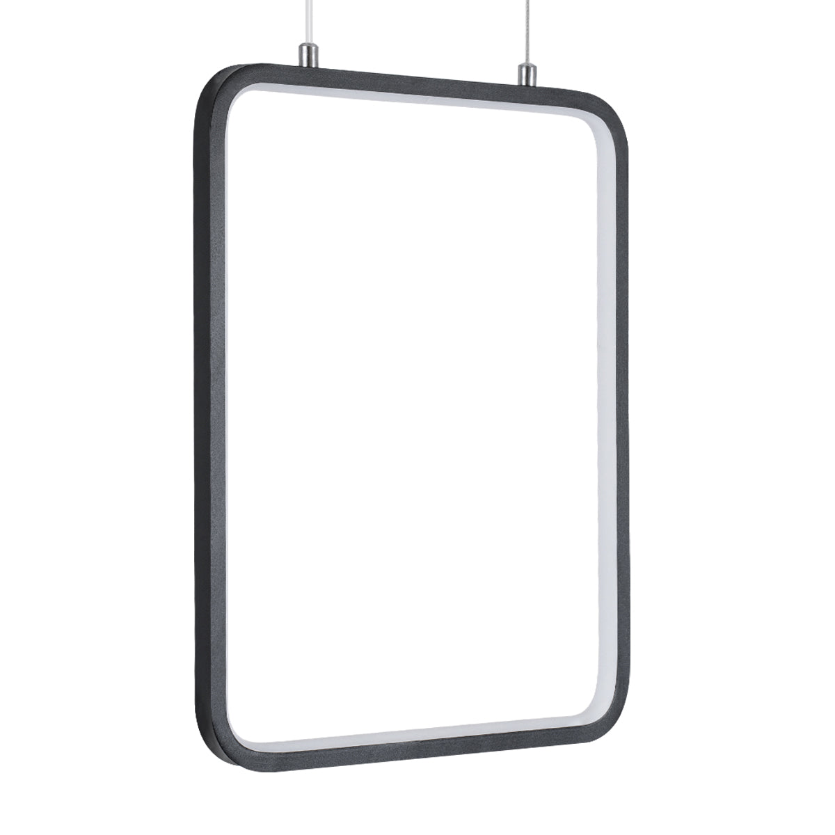 GloboStar® NEROBA 61302 Κρεμαστό Φωτιστικό Οροφής Linear Design LED CCT 18W 1980lm 360° AC 220-240V - Εναλλαγή Φωτισμού μέσω Διακόπτη On/Off All In One Ψυχρό 6000k+Φυσικό 4500k+Θερμό 2700k Μ29 x Π2 x Υ36cm - Μαύρο - 3 Years Warranty - ledmania.gr