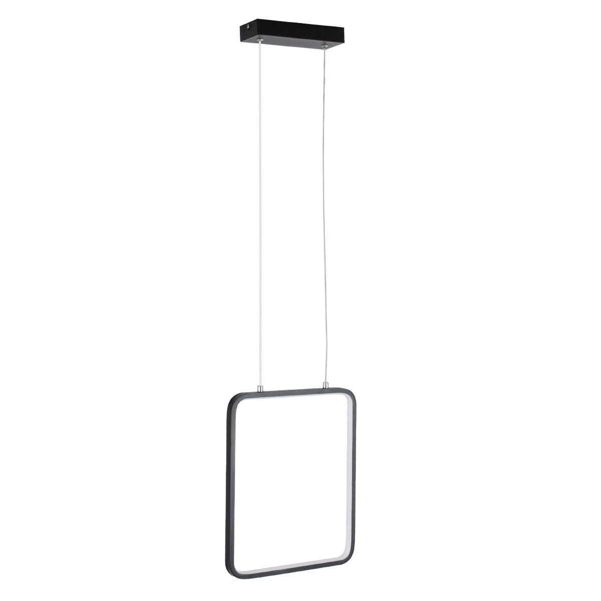 GloboStar® NEROBA 61302 Κρεμαστό Φωτιστικό Οροφής Linear Design LED CCT 18W 1980lm 360° AC 220-240V - Εναλλαγή Φωτισμού μέσω Διακόπτη On/Off All In One Ψυχρό 6000k+Φυσικό 4500k+Θερμό 2700k Μ29 x Π2 x Υ36cm - Μαύρο - 3 Years Warranty - ledmania.gr