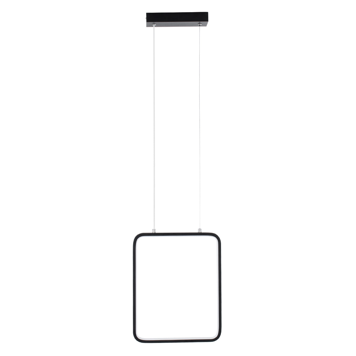 GloboStar® NEROBA 61302 Κρεμαστό Φωτιστικό Οροφής Linear Design LED CCT 18W 1980lm 360° AC 220-240V - Εναλλαγή Φωτισμού μέσω Διακόπτη On/Off All In One Ψυχρό 6000k+Φυσικό 4500k+Θερμό 2700k Μ29 x Π2 x Υ36cm - Μαύρο - 3 Years Warranty - ledmania.gr