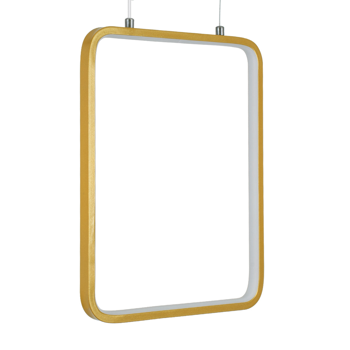 GloboStar® NEROBA 61305 Κρεμαστό Φωτιστικό Οροφής Linear Design LED CCT 18W 1980lm 360° AC 220-240V - Εναλλαγή Φωτισμού μέσω Διακόπτη On/Off All In One Ψυχρό 6000k+Φυσικό 4500k+Θερμό 2700k Μ29 x Π2 x Υ36cm - Χρυσό Βούρτσας - 3 Years Warranty - ledmania.gr
