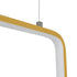 GloboStar® NEROBA 61305 Κρεμαστό Φωτιστικό Οροφής Linear Design LED CCT 18W 1980lm 360° AC 220-240V - Εναλλαγή Φωτισμού μέσω Διακόπτη On/Off All In One Ψυχρό 6000k+Φυσικό 4500k+Θερμό 2700k Μ29 x Π2 x Υ36cm - Χρυσό Βούρτσας - 3 Years Warranty - ledmania.gr
