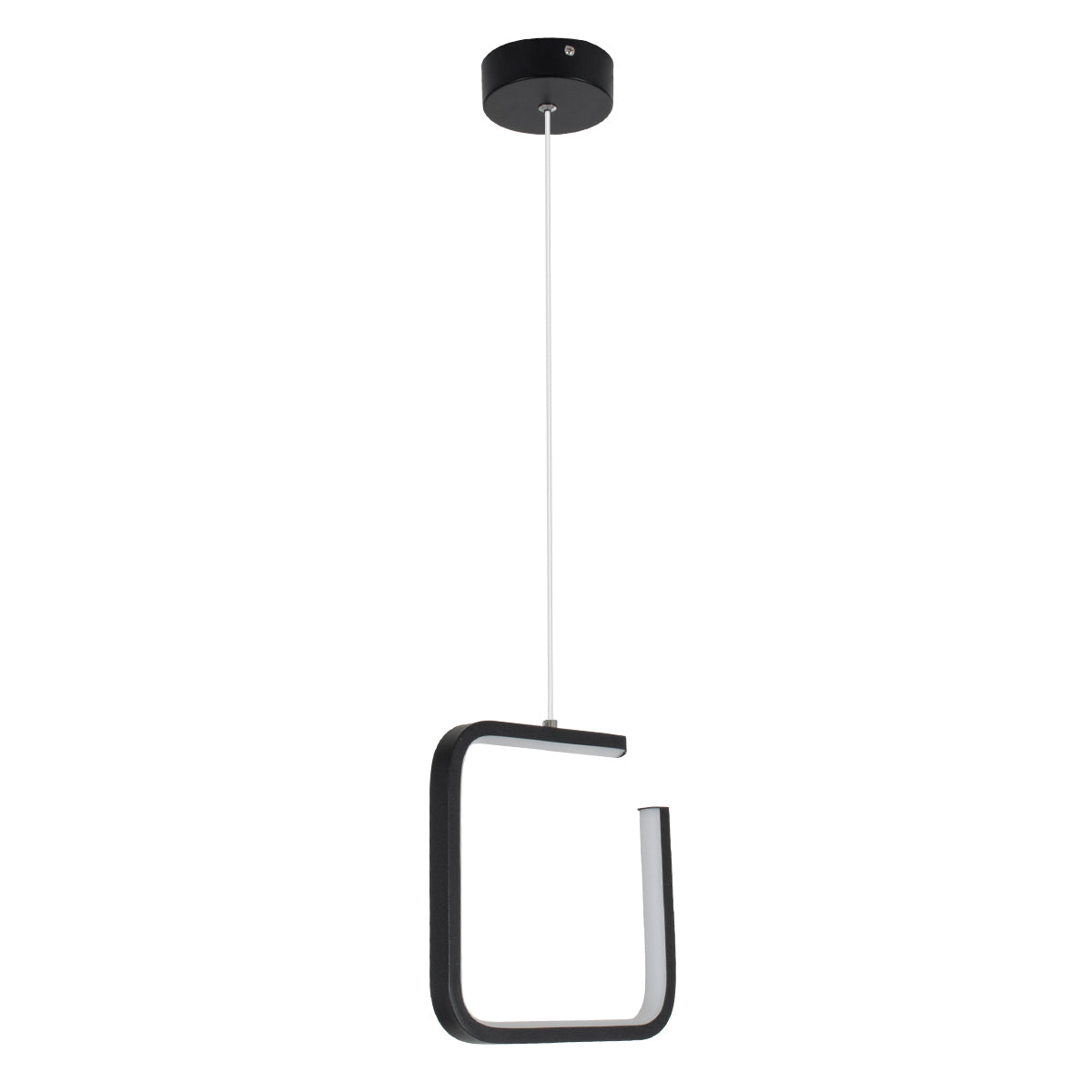 GloboStar® CEROBA 61308 Κρεμαστό Φωτιστικό Οροφής Linear Design LED CCT 12W 1320lm 360° AC 220-240V - Εναλλαγή Φωτισμού μέσω Διακόπτη On/Off All In One Ψυχρό 6000k+Φυσικό 4500k+Θερμό 2700k Μ22 x Π2 x Υ22cm - Μαύρο - 3 Years Warranty - ledmania.gr