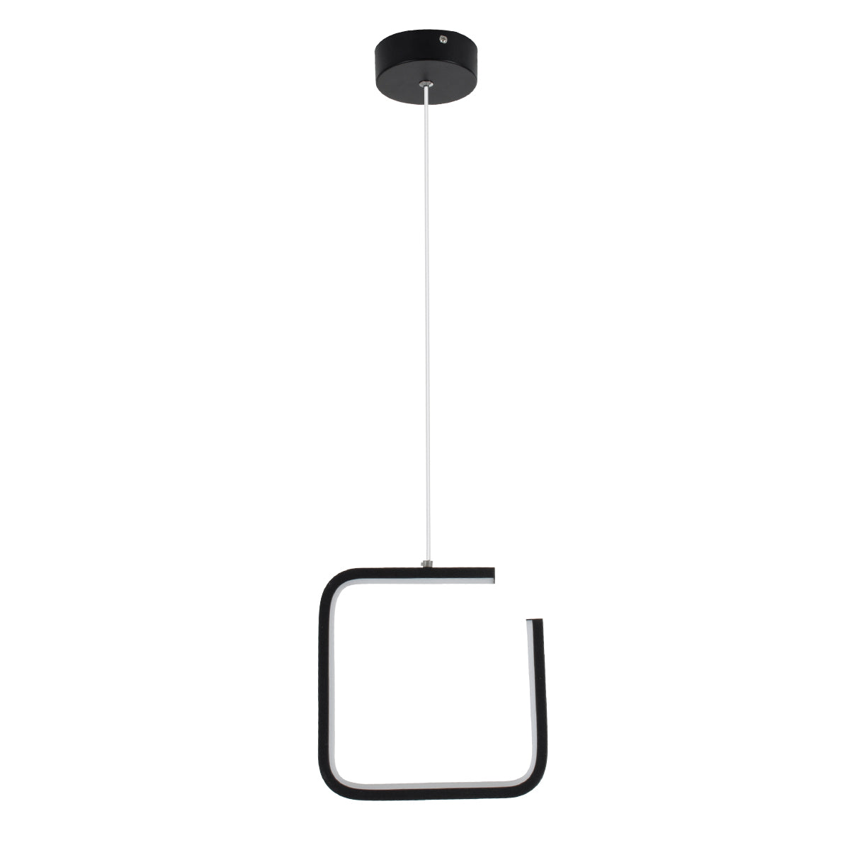 GloboStar® CEROBA 61308 Κρεμαστό Φωτιστικό Οροφής Linear Design LED CCT 12W 1320lm 360° AC 220-240V - Εναλλαγή Φωτισμού μέσω Διακόπτη On/Off All In One Ψυχρό 6000k+Φυσικό 4500k+Θερμό 2700k Μ22 x Π2 x Υ22cm - Μαύρο - 3 Years Warranty - ledmania.gr