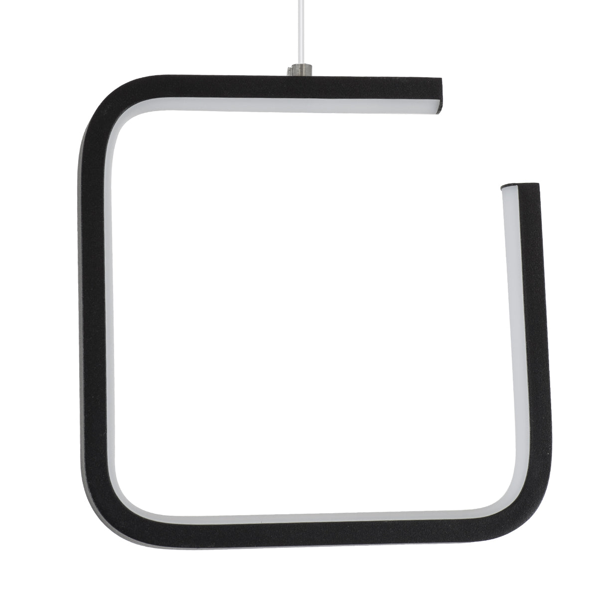 GloboStar® CEROBA 61308 Κρεμαστό Φωτιστικό Οροφής Linear Design LED CCT 12W 1320lm 360° AC 220-240V - Εναλλαγή Φωτισμού μέσω Διακόπτη On/Off All In One Ψυχρό 6000k+Φυσικό 4500k+Θερμό 2700k Μ22 x Π2 x Υ22cm - Μαύρο - 3 Years Warranty - ledmania.gr