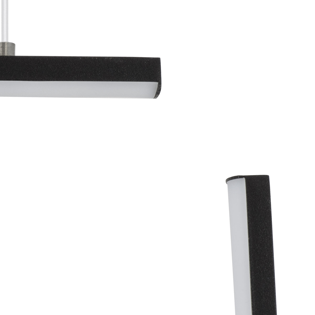 GloboStar® CEROBA 61308 Κρεμαστό Φωτιστικό Οροφής Linear Design LED CCT 12W 1320lm 360° AC 220-240V - Εναλλαγή Φωτισμού μέσω Διακόπτη On/Off All In One Ψυχρό 6000k+Φυσικό 4500k+Θερμό 2700k Μ22 x Π2 x Υ22cm - Μαύρο - 3 Years Warranty - ledmania.gr