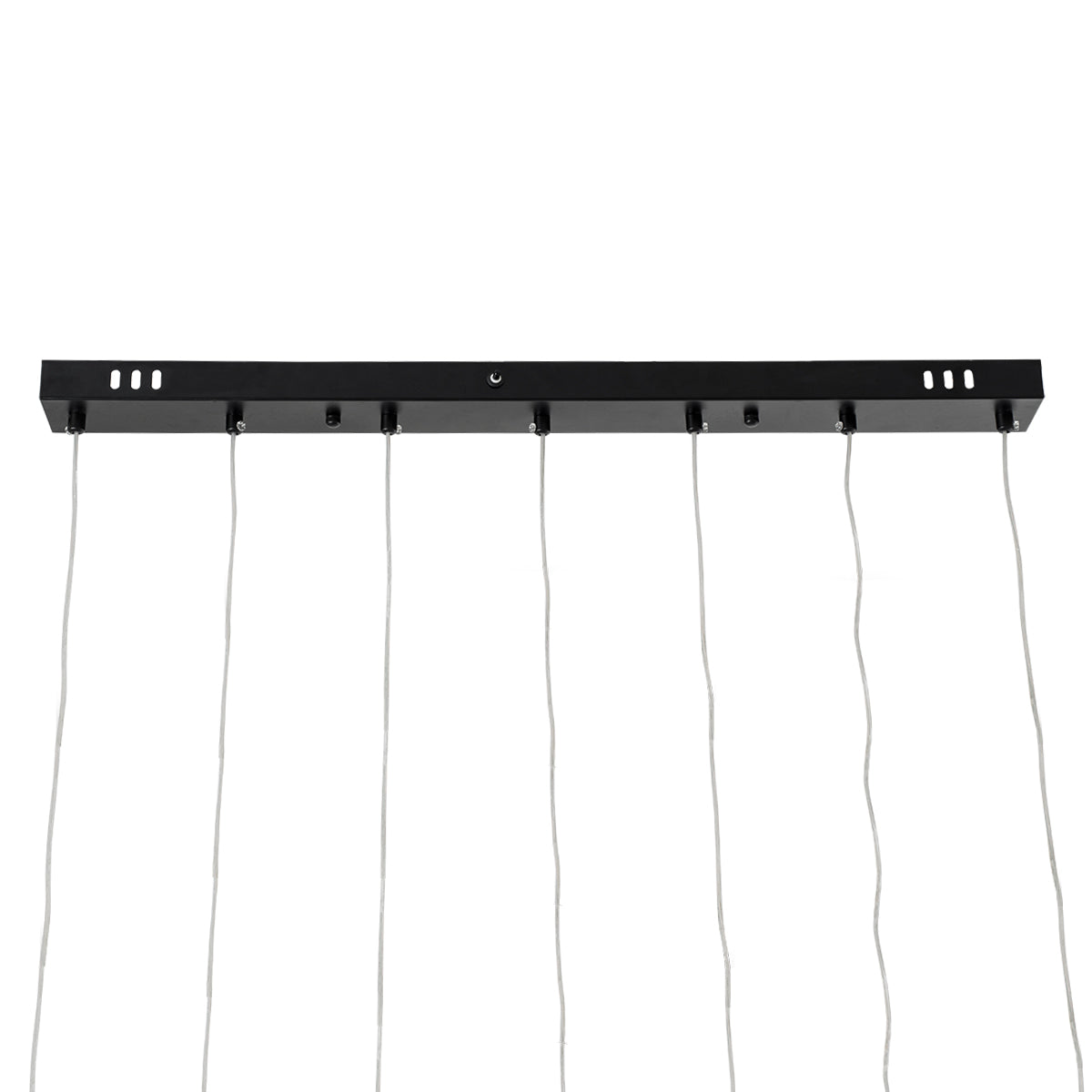 GloboStar® TEARS 61311 Κρεμαστό Φωτιστικό Οροφής Design LED CCT 21W 2310lm 180° AC 220-240V - Εναλλαγή Φωτισμού μέσω Τηλεχειριστηρίου All In One Ψυχρό 6000k+Φυσικό 4500k+Θερμό 2700k Dimmable Μ70 x Π3.2 x Υ60cm - Μαύρο - 3 Years Warranty - ledmania.gr