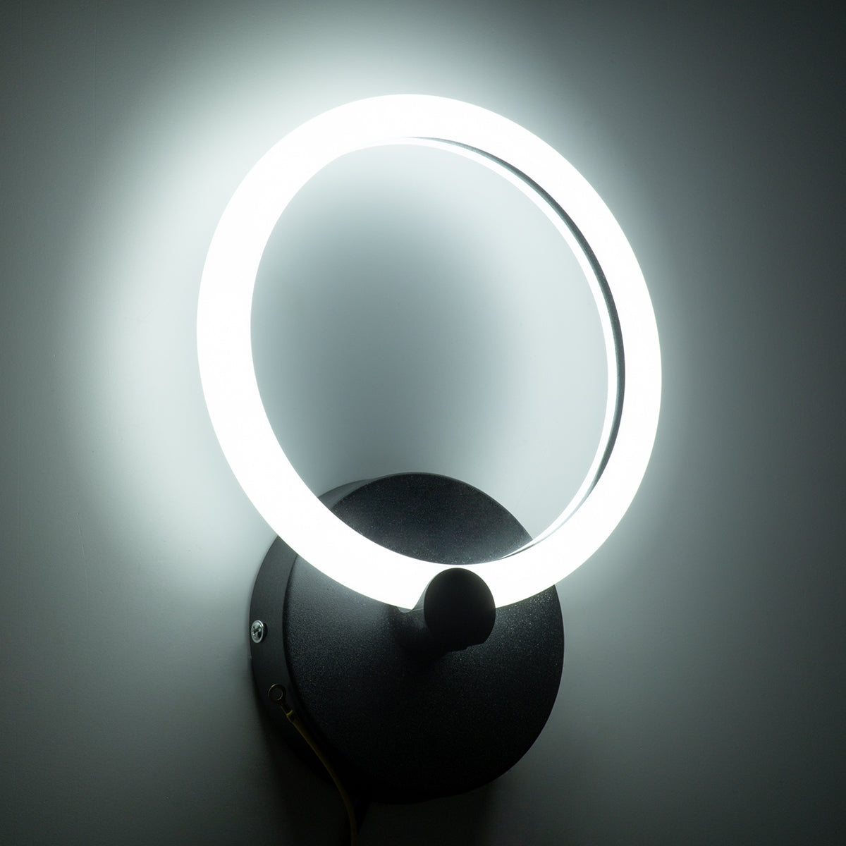 GloboStar® MATILDA 61339 Φωτιστικό Τοίχου - Απλίκα Design LED CCT 8W 960lm 360° AC 220-240V - Εναλλαγή Φωτισμού μέσω Διακόπτη On/Off All In One Ψυχρό 6000k+Φυσικό 4500k+Θερμό 2700k Μ20 x Π5 x Υ25.5cm - Μαύρο - ledmania.gr