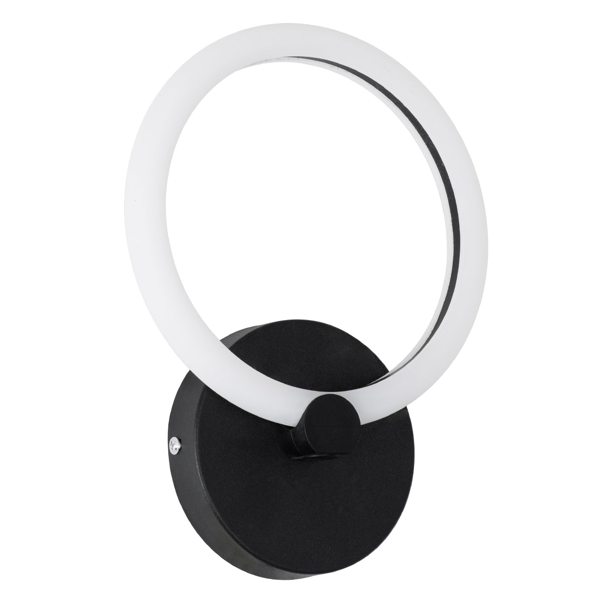 GloboStar® MATILDA 61339 Φωτιστικό Τοίχου - Απλίκα Design LED CCT 8W 960lm 360° AC 220-240V - Εναλλαγή Φωτισμού μέσω Διακόπτη On/Off All In One Ψυχρό 6000k+Φυσικό 4500k+Θερμό 2700k Μ20 x Π5 x Υ25.5cm - Μαύρο - ledmania.gr