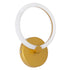 GloboStar® MATILDA 61340 Φωτιστικό Τοίχου - Απλίκα Design LED CCT 8W 960lm 360° AC 220-240V - Εναλλαγή Φωτισμού μέσω Διακόπτη On/Off All In One Ψυχρό 6000k+Φυσικό 4500k+Θερμό 2700k Μ20 x Π5 x Υ25.5cm - Χρυσό - ledmania.gr