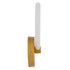 GloboStar® MATILDA 61340 Φωτιστικό Τοίχου - Απλίκα Design LED CCT 8W 960lm 360° AC 220-240V - Εναλλαγή Φωτισμού μέσω Διακόπτη On/Off All In One Ψυχρό 6000k+Φυσικό 4500k+Θερμό 2700k Μ20 x Π5 x Υ25.5cm - Χρυσό - ledmania.gr