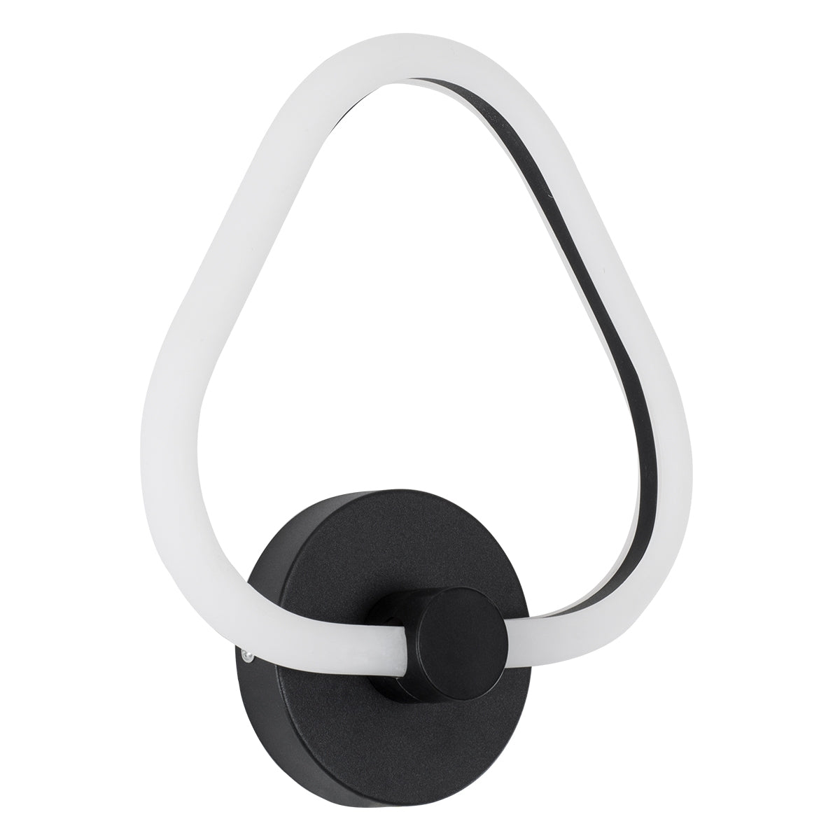 GloboStar® REGINA 61341 Φωτιστικό Τοίχου - Απλίκα Design LED CCT 8W 960lm 360° AC 220-240V - Εναλλαγή Φωτισμού μέσω Διακόπτη On/Off All In One Ψυχρό 6000k+Φυσικό 4500k+Θερμό 2700k Μ25 x Π7 x Υ28.5cm - Μαύρο - ledmania.gr