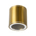 GloboStar® MARETTI 61447 Επιφανειακό Στρόγγυλο Φωτιστικό Σποτ με Ντουί 1 x GU10 VDE Certified AC 220-240V Αδιάβροχο IP65 - Σώμα Αλουμινίου & Υψηλής Αντοχής Tempered Glass - Φ9 x Υ9cm - Χρυσό Πλατίνα - 5 Χρόνια Εγγύηση - ledmania.gr